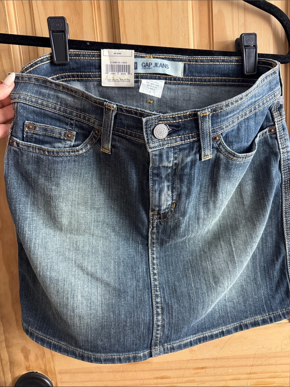 GAP Denim Mini Skirt - Blue Wash - Picture 3 of 3